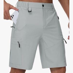 Men's Light Gray Cargo Shorts